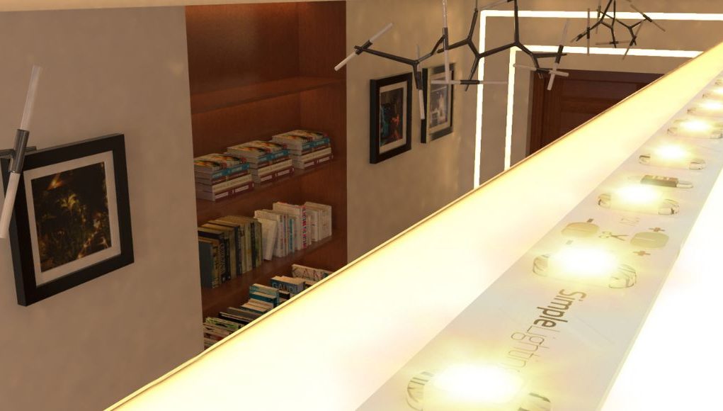 LED strip with warm white light