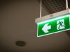 Green emergency exit sign