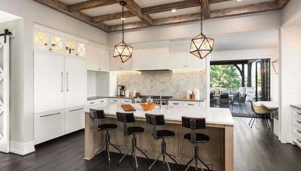 Kitchen with Pendant lights