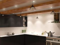 kitchen with LED downlights