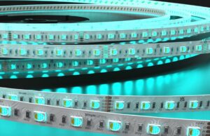 Teal LED strip light