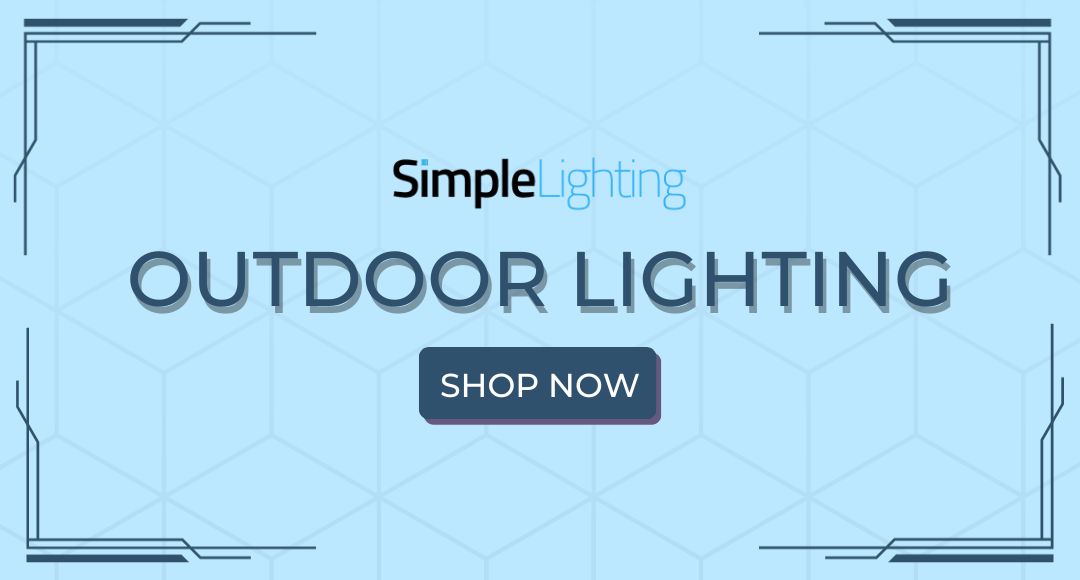 Outdoor lighting banner