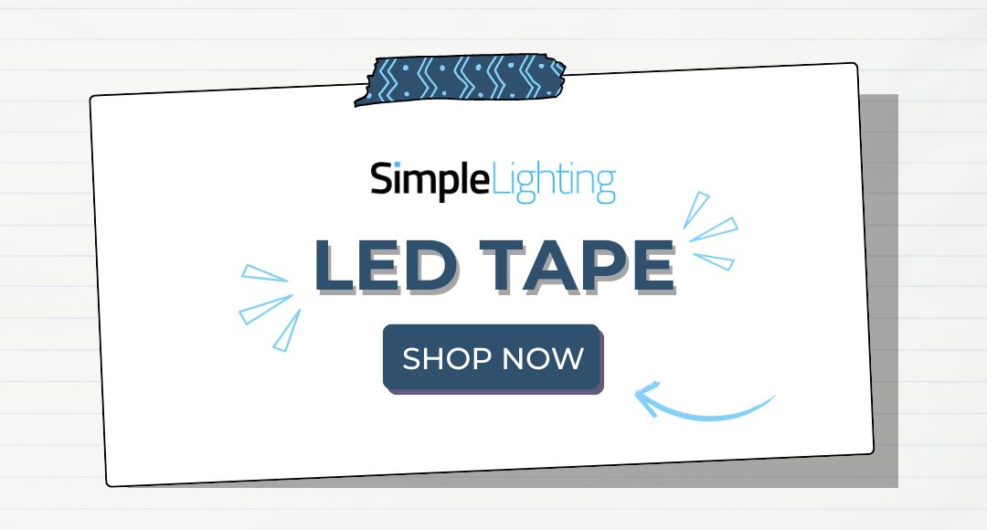 LED tape light banner