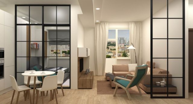 Open Concept living room and dining room