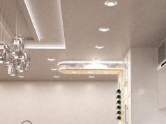 Kitchen with white cabinetry