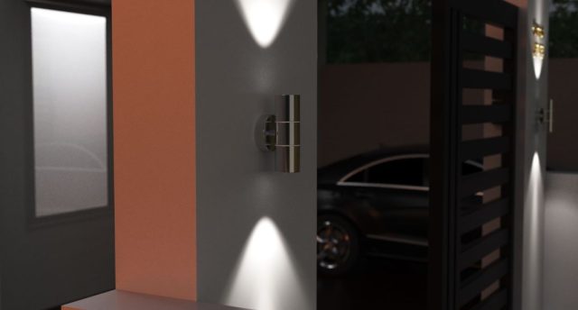 LED wall light