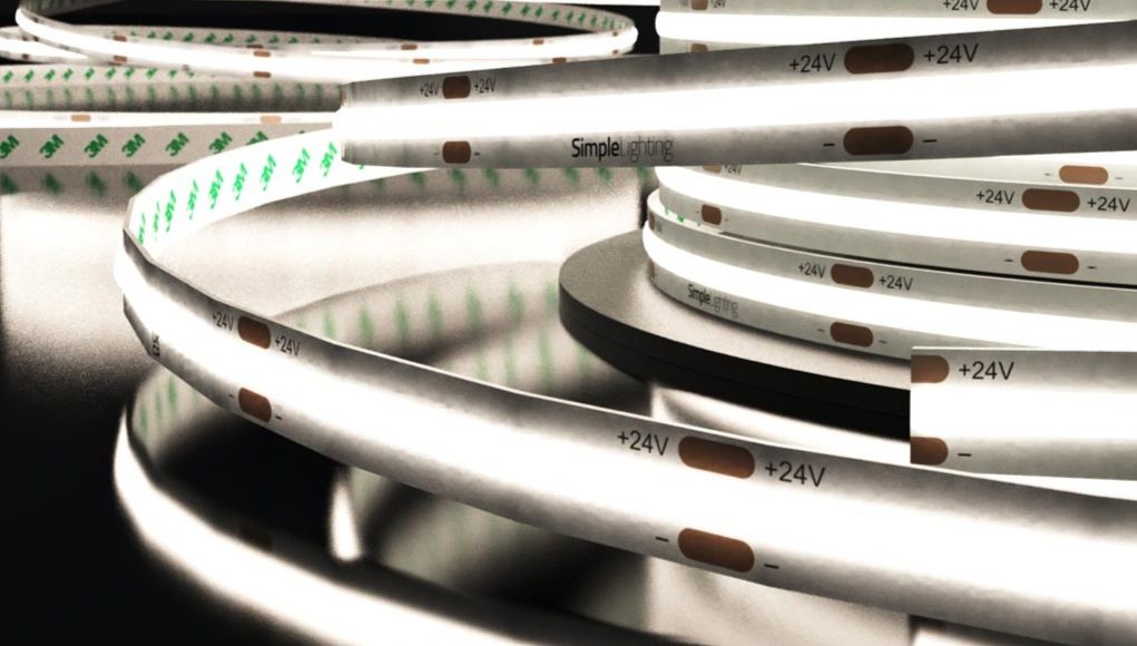 A roll of Simple Lighting's LED strips.