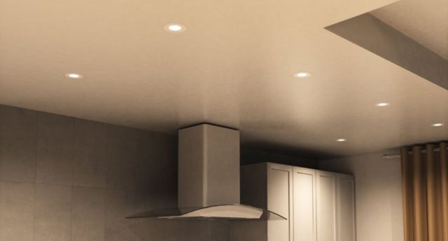 kitchen chimney and downlights