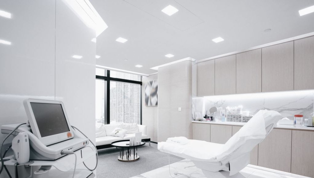 examination room with square downlights