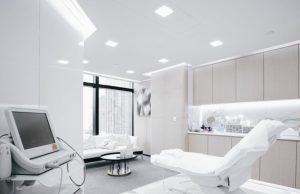 examination room with square downlights