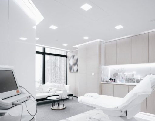 examination room with square downlights