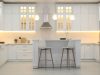 kitchen countertops with LED strip lights