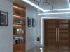 hallway illuminated by LED strip lights