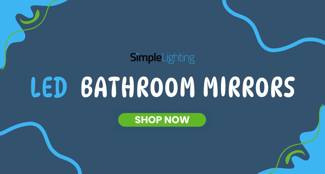 LED bathroom mirror banner