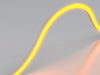 Bent and lighted LED neon strip light