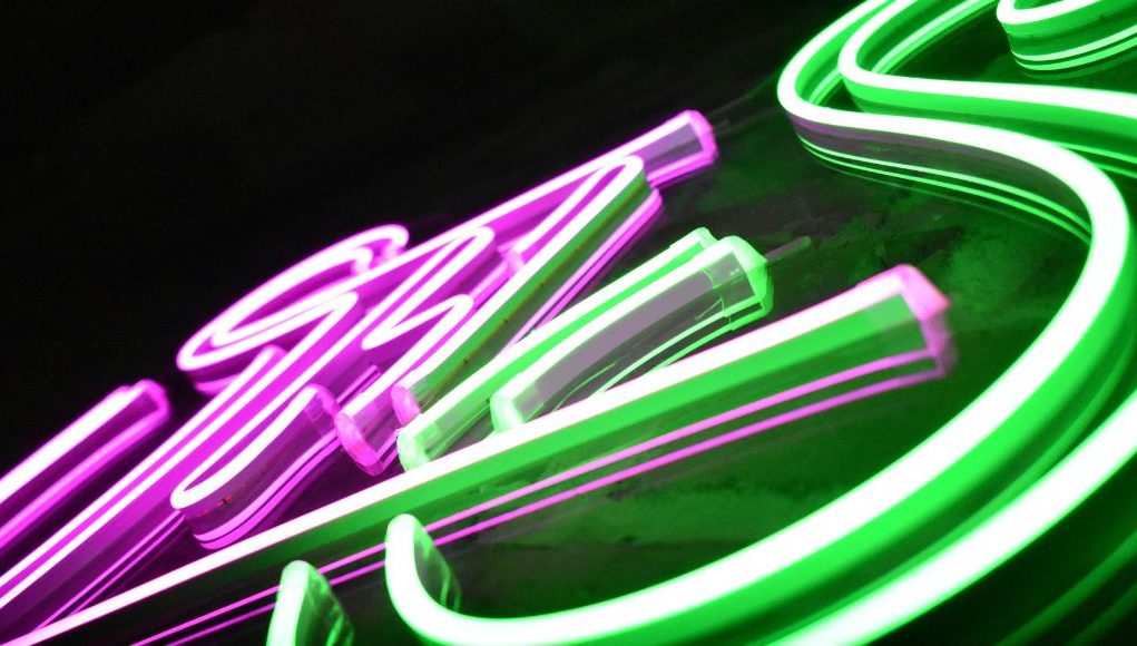 close up photo of LED neon lights