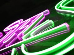 close up photo of LED neon lights