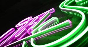 close up photo of LED neon lights
