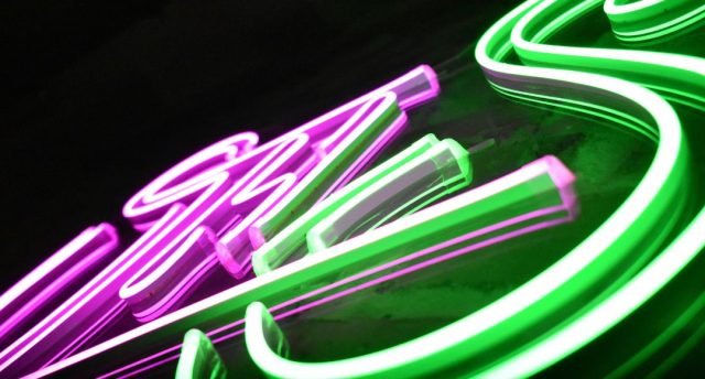 close up photo of LED neon lights
