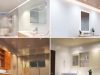 Bathroom downlights - collage of different lights in action