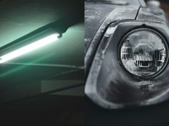 fluorescent and halogen car headlight hero image