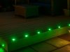 deck with lighted green LED lights