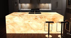 LED sheet backlit kitchen counter