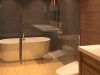 modern bathroom with bathtub