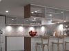 Modern kitchen with LED downlights (angle 1)