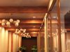 hallway illuminated by LED downlights