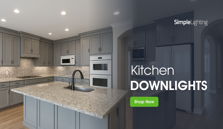 Simple Lighting Kitchen Downlight Shop Now Banner