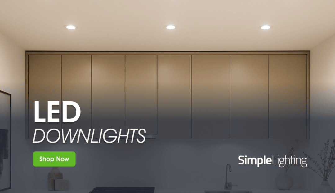 Simple Lighting LED Downlights Shop Now Banner