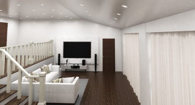 Best Ceiling Lighting Ideas for Small Rooms & Low Ceilings A living room with a low ceiling.