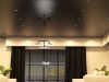 Living room illuminated by LED downlights (angle 1)