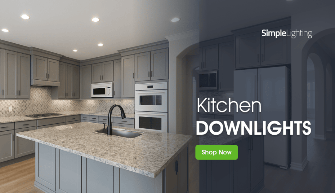 Simple Lighting Kitchen Downlights Shop Now Banner