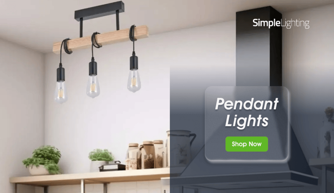 Simple Lighting Pendant Lights Shop Now Banner