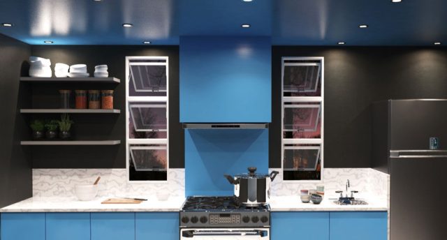 Open-Plan Kitchen Lighting Ideas for Dining & Living Spaces Kitchen illuminated by LED lights