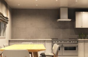 How to Install Kitchen Lighting Safely Kitchen with downlights (angle 1)