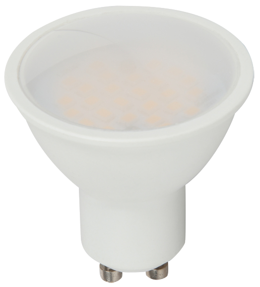 GU10 LED Bulb on white background