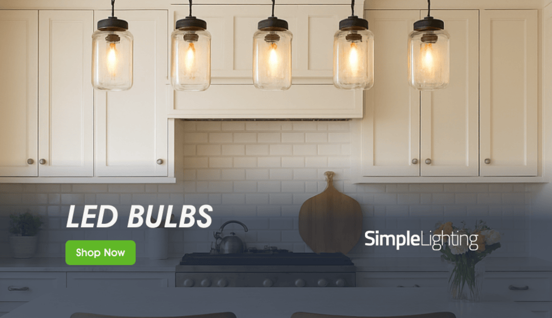 Simple Lighting LED Bulbs Shop Now Banner