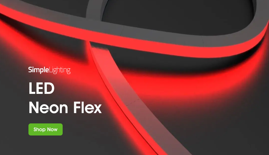 Simple Lighting LED Neon Flex Shop Now Banner
