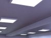 LED panel lights on ceiling