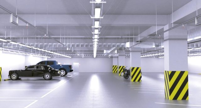 How LED Bulkheads Improve Safety in Car Parks, Stairwells & Emergency Exits Parking with LED lights