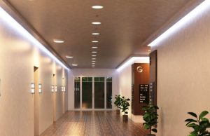 Choosing the Right LED Bulkhead: Emergency, Microwave Sensor & IP Ratings Hallway with LED bulkheads