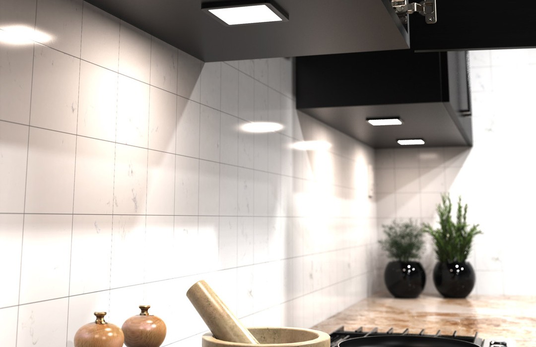Kitchen with LEDs
