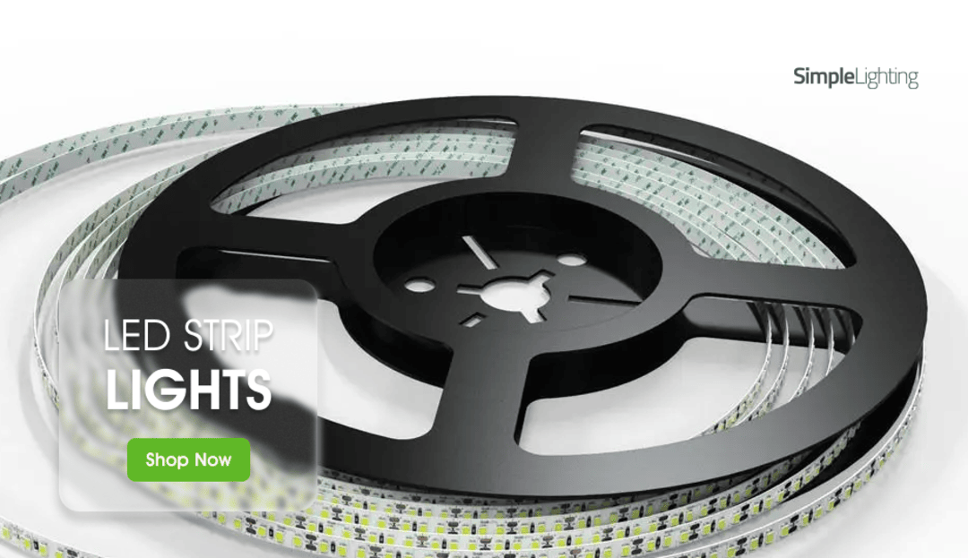 Simple Lighting LED Strip Lights Shop Now Banner