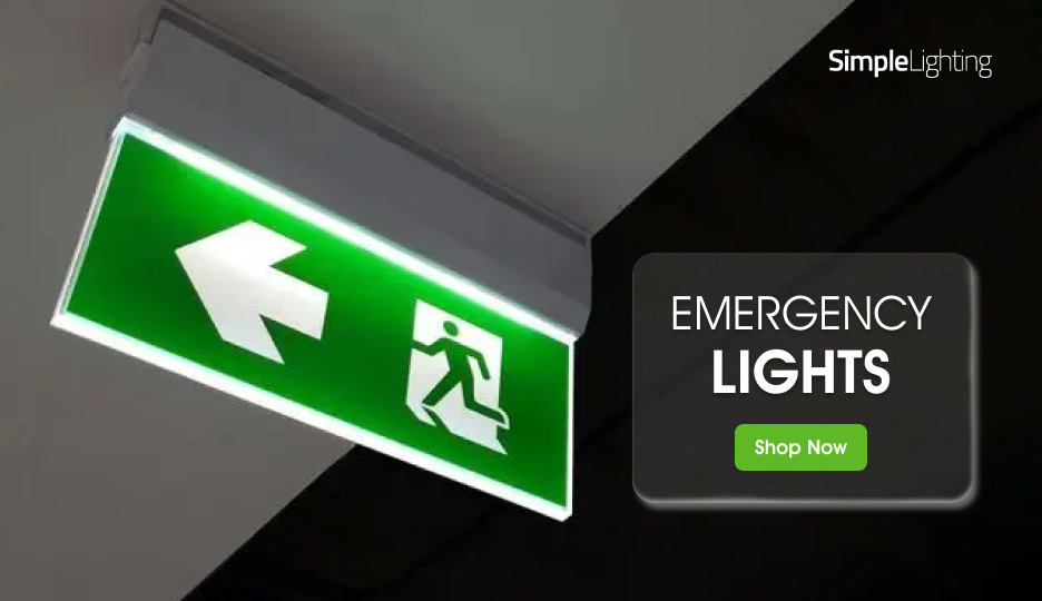 Simple Lighting Emergency Lights Shop Now Banner