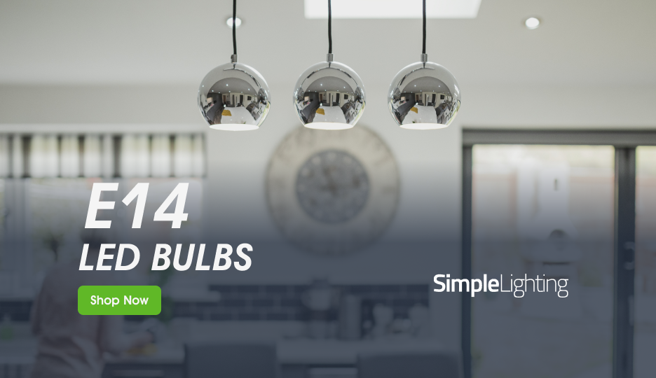 Simple Lighting E14 LED Bulbs Shop Now Banner