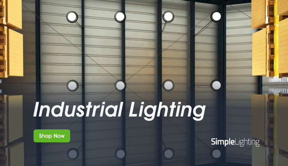 Simple Lighting Industrial Lighting Shop Now Banner