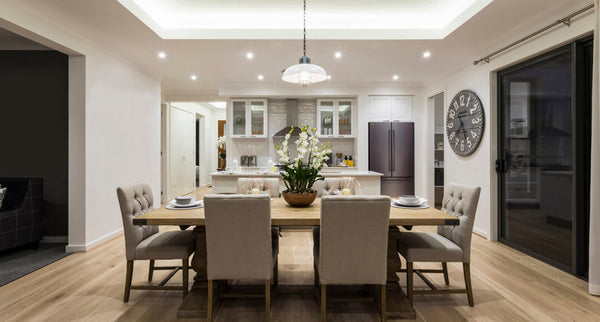 How to layer lights in your dining room?